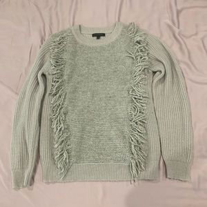 Banana republic fringe front sweater.